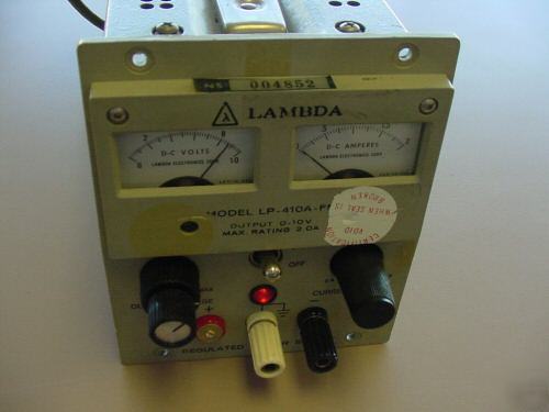 Lambda lp-410A-fm dc regulated power supply