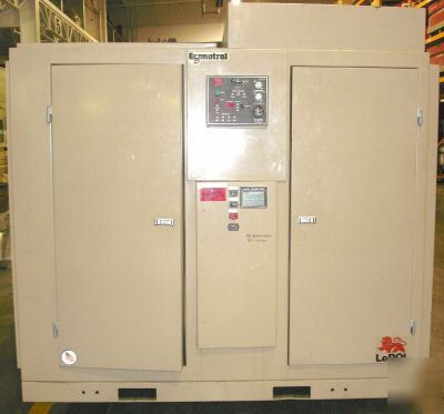 Leroi rotary screw air compressor 100 hp 490 cfm