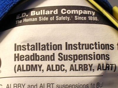 New bullard hard boiled model 502 hard cap suspension 