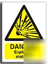 Explosive material sign-semi rigid-300X400MM(wa-105-rm)