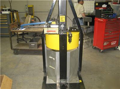 Drm 655 pig press hydraulic drum waste trash compactor