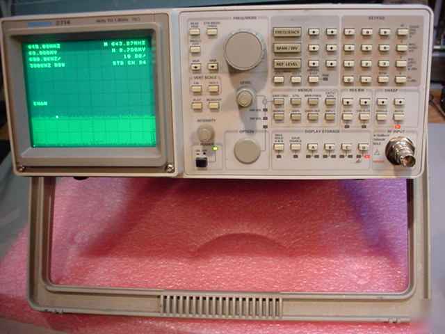 Tektronix 2714 spectrum analyzer with 2715 warranty