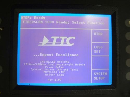 Ttc fiberscan 1000 fiber analyzer otdr 1310NM 1550NM