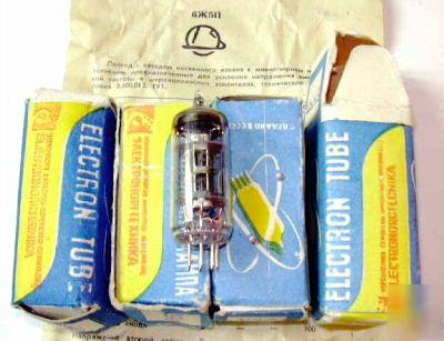 6AH6 / 6F36 pentode tubes lot of 4