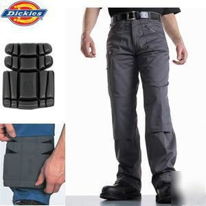 Dickies work trousers with knee pad pockets