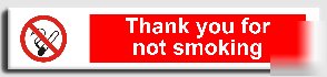 Thank you/not smokinga.vinyl-250X50MM(pr-087-raa)