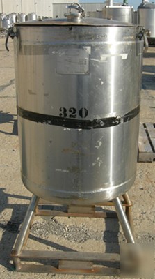 Used: walker kettle, 100 gallon, 316 stainless steel, v
