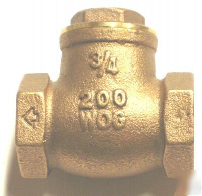 #VA26 - cast brass swing check valve 3/4