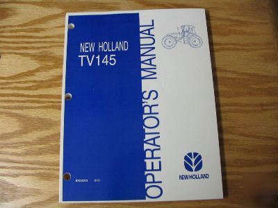 New holland TV145 tractor operators manual