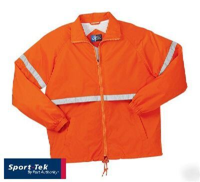Sport-tek nylon reflective coach's jacket xs-xl