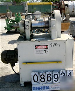 Used: horizontal two roll mill. (2) 6