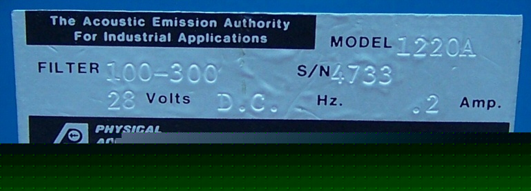 6 p.a.c. model 1220A acoustic emission preamplifier ndt