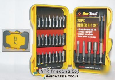 29PC torx slotted pozi phillips bit bits set power tool