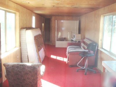 40 ft shipping container hunting bunkhouse deer cabin