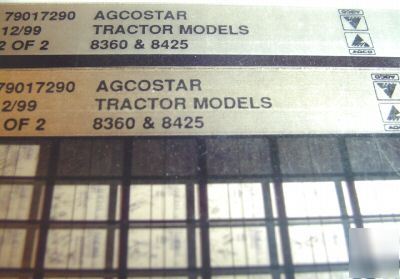 Agco agocstar 8360 & 8425 tractor parts book microfiche
