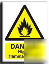 Highly flam. lpg sign-s. rigid-300X400MM(wa-022-rm)