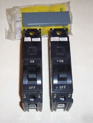 Lot of 2 square d FAL14020 single pole breakers.