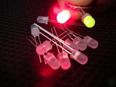 1000PCS,5MM bi-color flashing red/green defused led,rgf