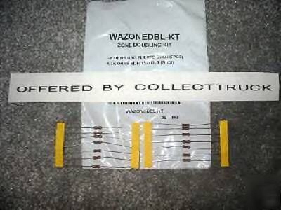 3 ademco honeywell vista 20P zone resistor doubling kit