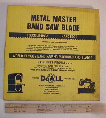 New 100 foot coil do all brand band saw blade material 