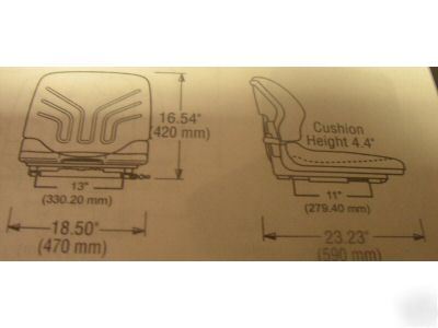 S154 cloth forklift seat with hydraulic shock absorber