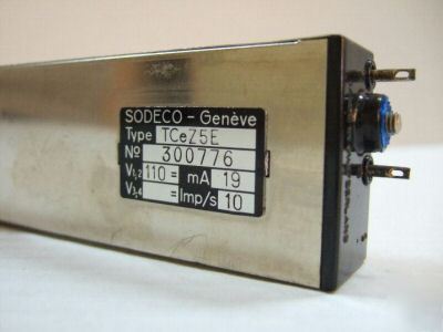 Sodeco TCEZ5E 5 digit reset impulse counter 10 i/s