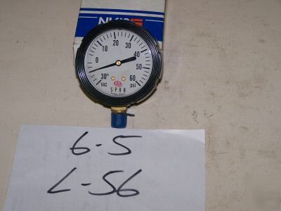 1 sispan liquid filled pressure guage 30-50 psig