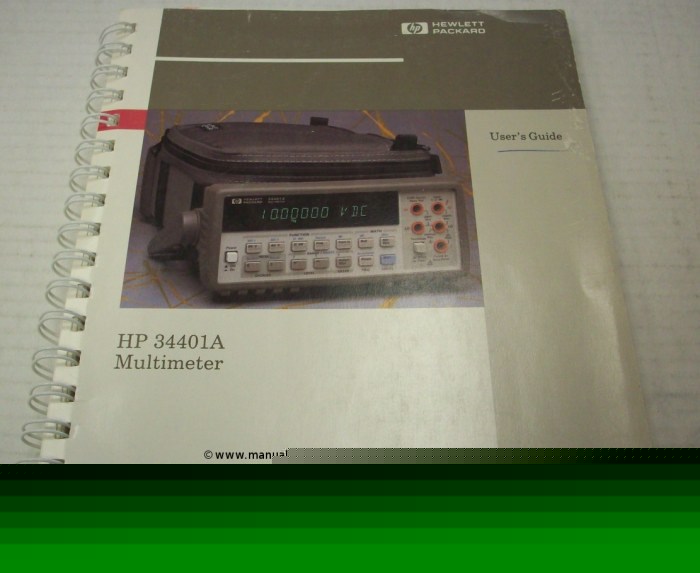 Hp 34401A multimeter users guide manual - $5 shipping 