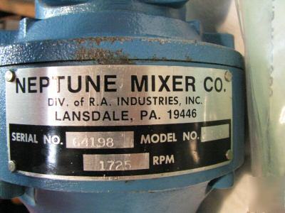 Neptune portable mixer, nos, clamp mount, c-1.6