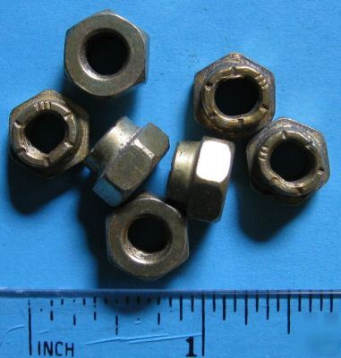 Nuts, unf thread, 1/4 inch, self-locking (100)