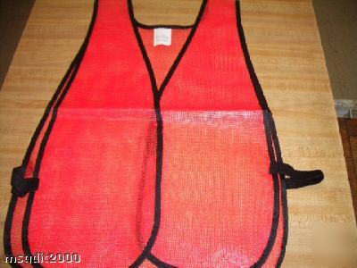 Orange safety vest (size large)