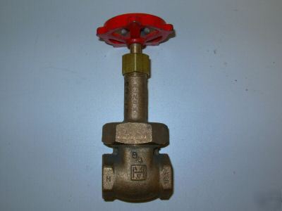 Milwaukee bronze brass gate valve 150SWP 3/4