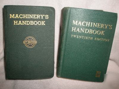 Set of two machinery's handbook 11TH and 20TH editions