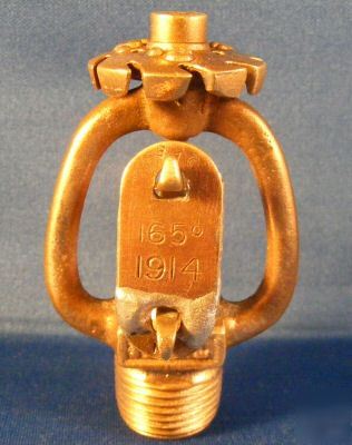 Vintage brass fire sprinkler head international antique