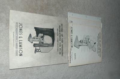 Various out of print j&l optical comparator catalogs