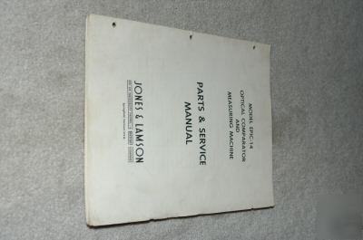 Various out of print j&l optical comparator catalogs