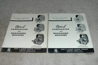 Various out of print j&l optical comparator catalogs