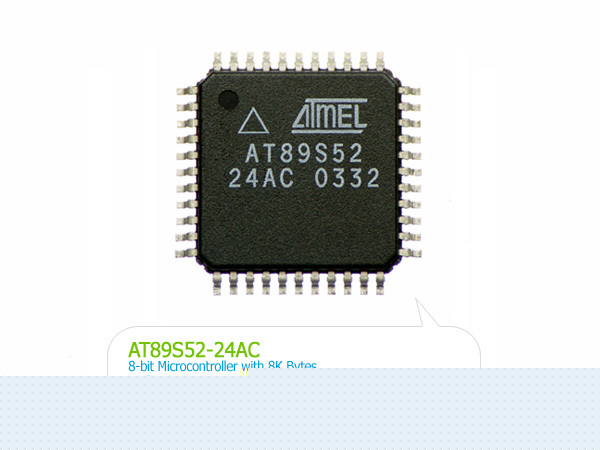 Atmel AT89S52-24AC 44PIN tqfp / 8051 / 8K flash isp