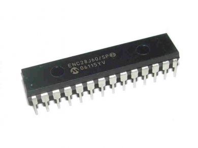 ENC28J60/sp microchip pic ethernet controller w/ spi
