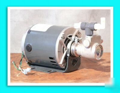 Fluid-o-tech rotoflow pump ge 1/4 hp motor 