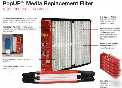 Honeywell POPUP2200 popup media air filter - aprilaire