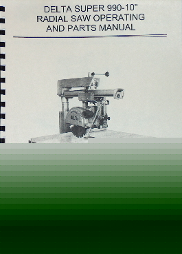 Oz~rockwell/delta super radial arm saw 990-10 manual