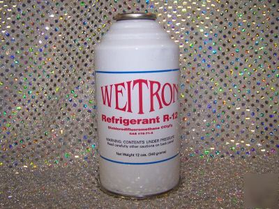 R12, refrigerant 12 freon 12 *weitron 12OZ. can